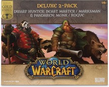 NEW McFarlane Toys World of Warcraft Dwarf Hunter Beast Master & Pandaren 2-Pack