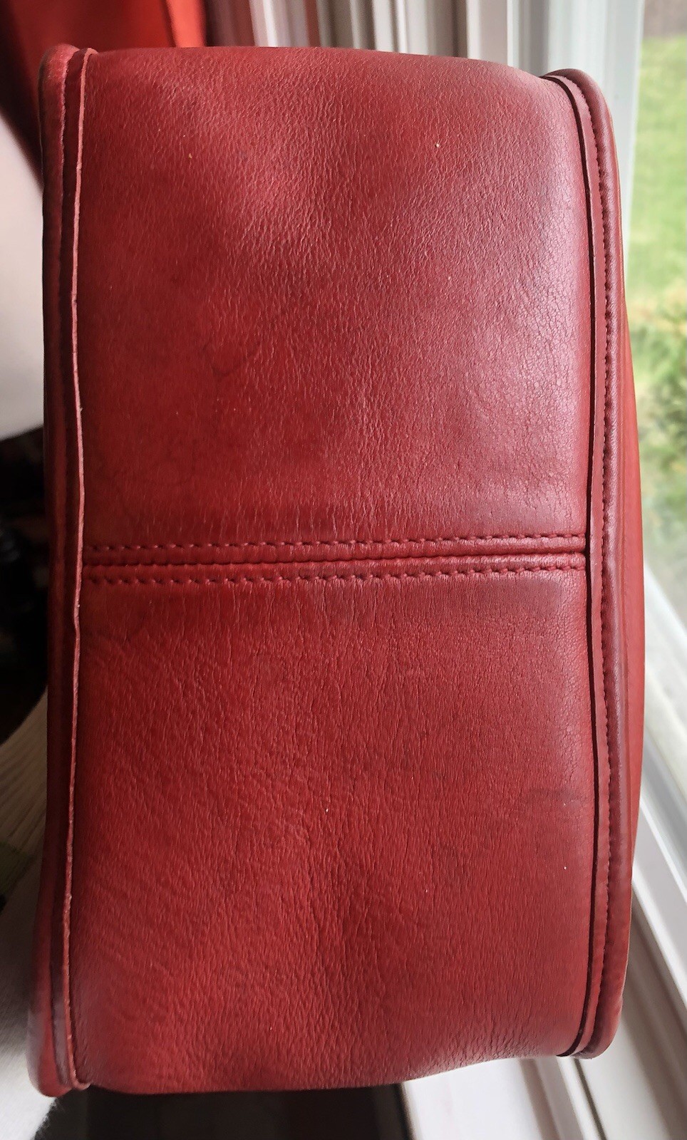 Vintage Coach 9950 Janice Red Leather Crossbody Bag Silver Hardware Costa Rica image 9
