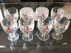 MICHELOB BEER MUGS, THUMBPRINT, STEMMED (8 TOTAL) — photo 5