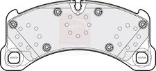 Brake Pads Set fits PORSCHE PANAMERA 971 2.9 Front 2016 on 95835193930 Apec New
