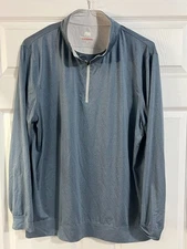 NORMAL BRAND PERFORMANCE MENS LONG SLEEVE 1/4 ZIP PULLOVER BLUE XL