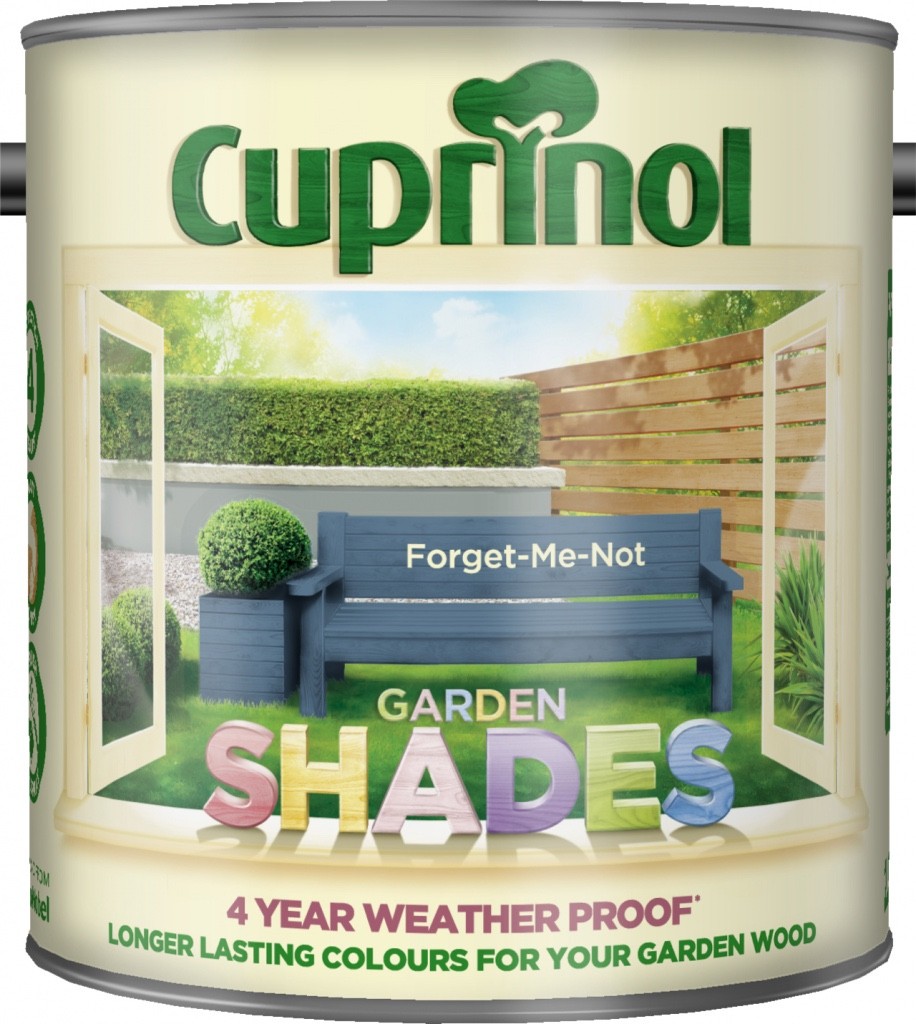 Cuprinol Garden Shades Paint Wood Furniture Shed Fence 2.5L - Forget Me Not