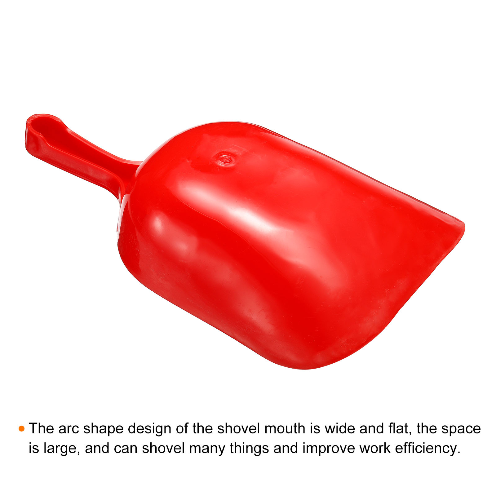 Feed Scoop PP 11.5" Flour Cereal Sugar Utility Handle Shovel Red