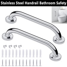 12in Long Stainless Steel Bathroom Bathtub Grab Bar Handicap Safety Hand Rails
