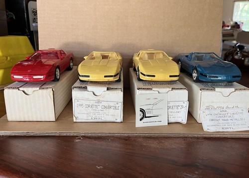 4 AMT Ertl Convertible Corvettes New in the Box Promo Vintage Cars Flawed Boxes - Picture 3 of 24
