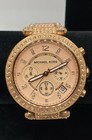 Women's Michael Kors Crystal Bezel Chronograph Stainless Steel 39mm Watch 114.7g — photo 2