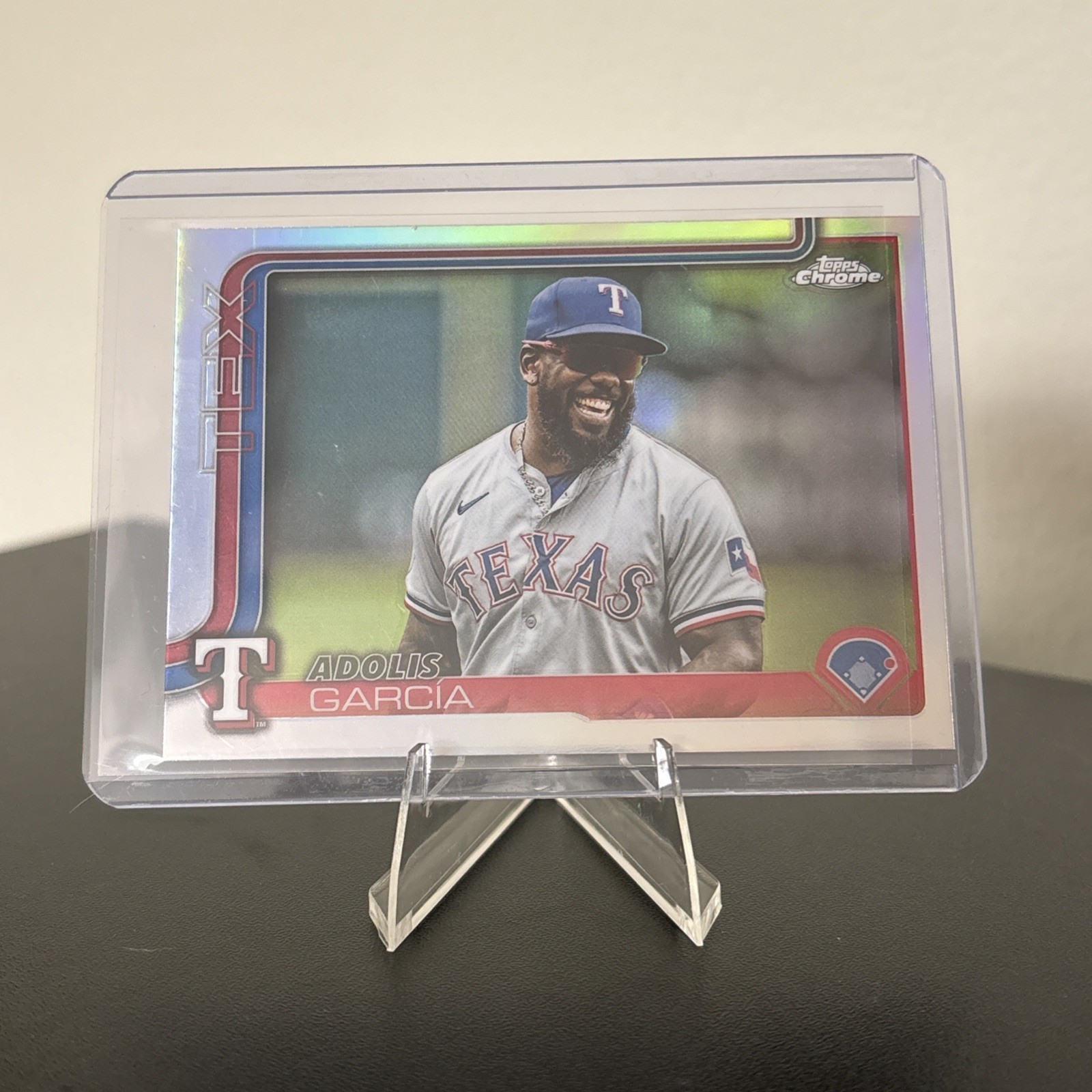 2025 Topps Chrome - Adolis Garcia Image Variation Refractor #293 Rangers