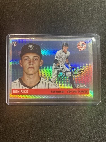 2025 Topps Platinum Anniversary - Ben Rice Rookie Prism Refractor #311 - Yankees