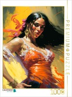 Calvendo Puzzle FlamencotäNzerin | 1000 Teile Lege-GrößE 64 × 48 Cm Foto-Puzzle