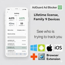 AdGuard Premium Family Key Lifetime / 9 Devices - PC Mac Mobile - Global