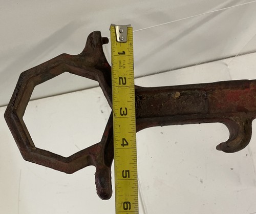 Antikes 15" Feuerwehrwerkzeug, Hydrantenschlüssel Multitool PATENT 2150 - Bild 6 von 6