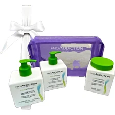 PRO ADDICTION Multi-Protein SET HYDRATING SHAMPOO CONDITIONER MASK