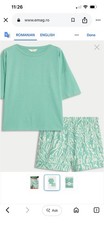 Marks & Spencer Ladies Uk 16   Shortie Pyjamas  Green Mix BNWT