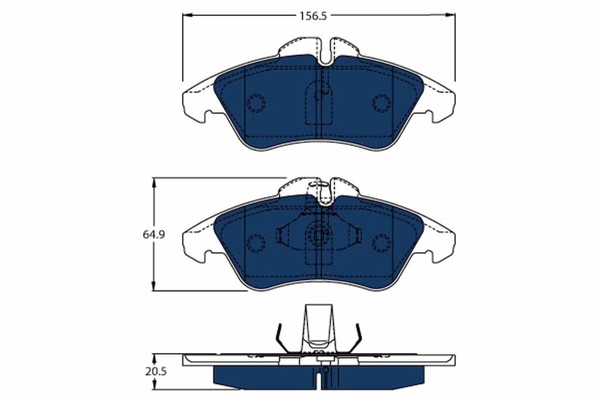 TRW-OE GDB1220BTE Brake Pad Set, disc brake