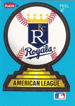 Kansas City Royals 1987 Fleer NNO Kansas City Royals Baseball Card Sticker - Picture 1 of 2