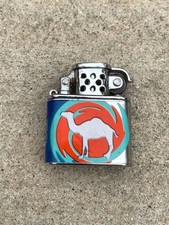 Vintage 1997 RJ Reynolds Mini Joe Camel Cigarette Lighter with Lift Arm