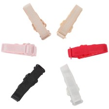 6 Pcs Adjustable Bra Strap Clips Non Buckle Non-slip Holder for Women