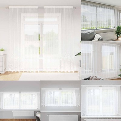 Vorhang Gardinen Voile Stores Transparent Floral Vorhänge für Fensterdekoration