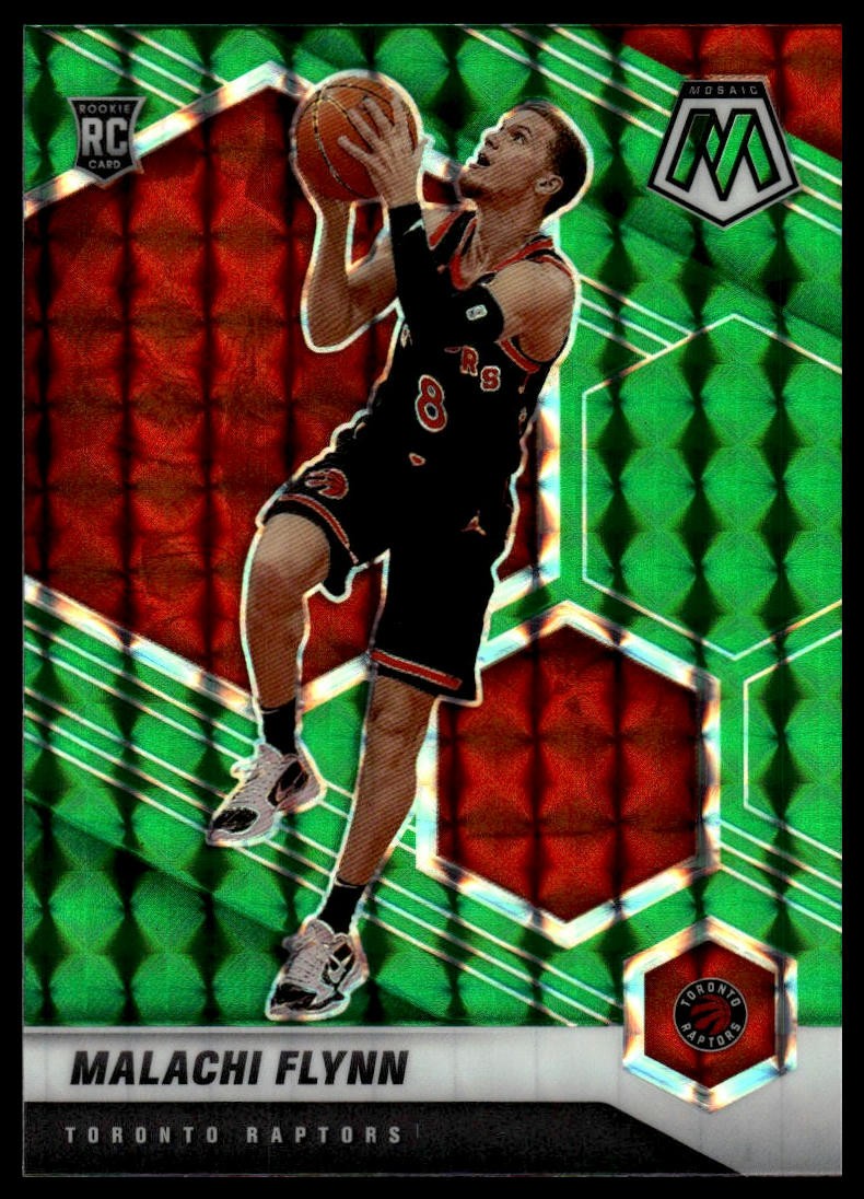 2020-21 Panini Mosaic Malachi Flynn #236 Mosaic Green
