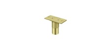 Dust Proof Strike, Adjustable, 2-7/8" x 1-3/8" in Polished Brass