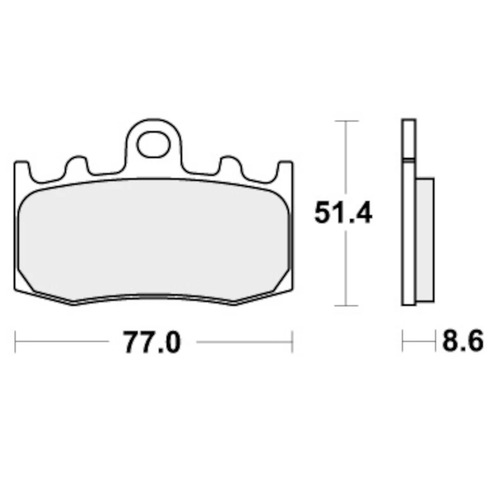 Pastillas de freno delanteras orgánicas Street SBS para BMW K 1300 GT 2009-2011 Foto 2 de 4