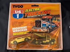 NEW ON THE CARD TYCO US-1 US1 WRECKER AND DUMMY CAR HO SCALE SLOT CAR