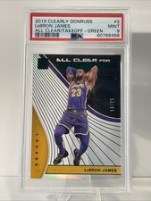 2019 Panini Donruss Optic LeBron James Takeoff SP Green /25 Low #'d PSA 9