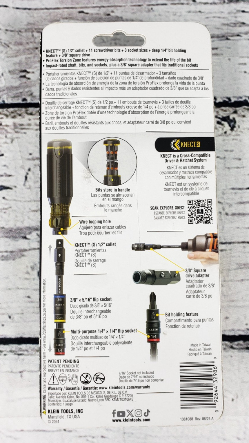 Klein Tools 32517HD KNECT 17-in-1 Impact Hybrid Driver - New Sealed