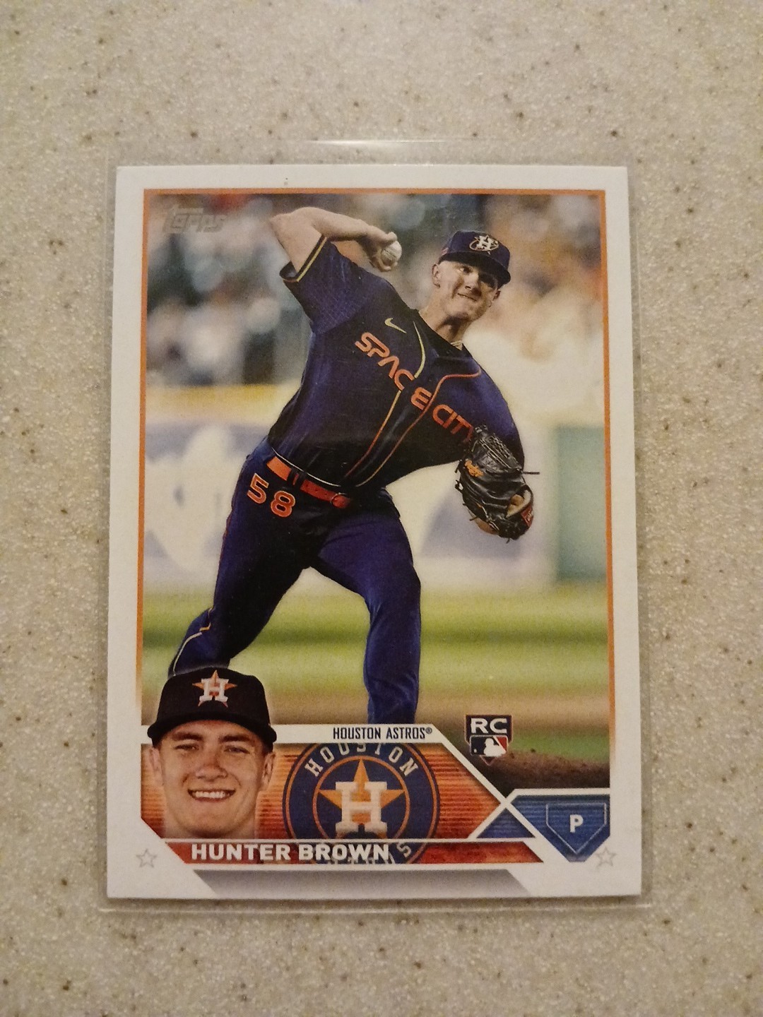 Hunter Brown 2023 Topps #111 Gold Rookie RC /2023