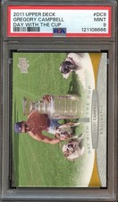 2011 Upper Deck Bruins Day With The Cup #DC9 Gregory Campbell PSA 9 MINT p04210