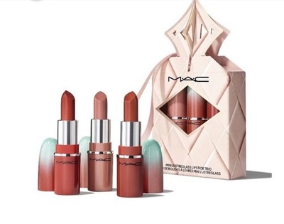 M·A·C Lustreglass Mini Limited Edition Lipstick Trio Set 3pc - 1.5