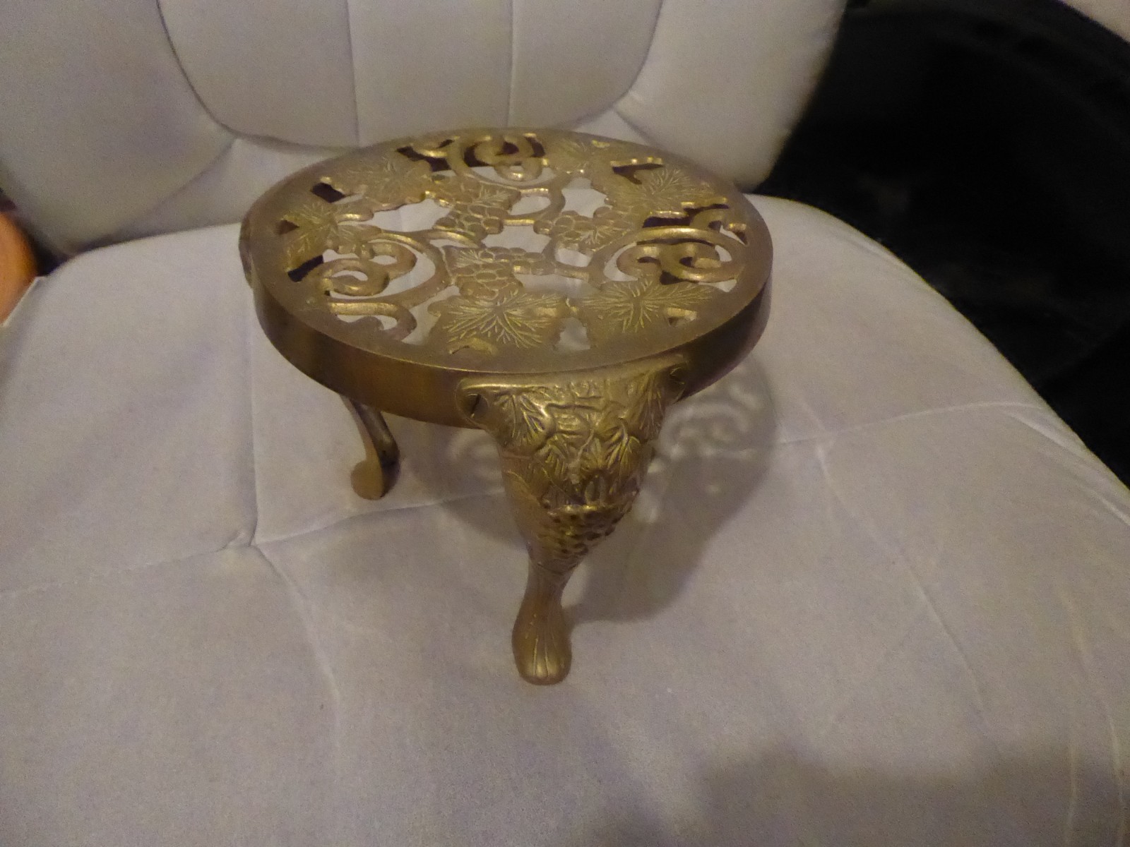 Small brass table display table