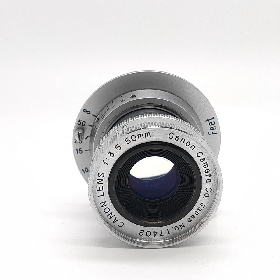 Lente estándar plegable Canon 50 mm f3,5 "N COMO NUEVA" para tornillo Leica L39 LTM JAPÓN Foto 2 de 4