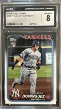 2024 Topps Update Series - Rookie Debut Jasson Dominguez #US175 (RC) CGC 8
