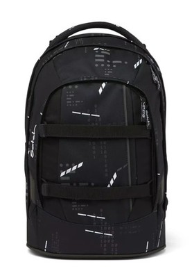Backpack Satch  Ergonomic Support  Recycled Polyester Black