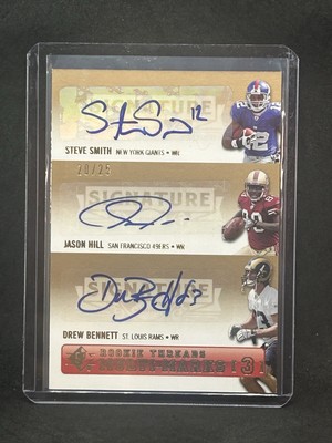 Smith/Hill/Bennett 2007 SP Rookie Threads Multi Marks Auto Triple #SHB /25 A1