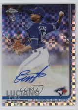 2019 Topps Chrome Update Target X-Fractor /125 Elvis Luciano #CUA-EL Auto 9v7