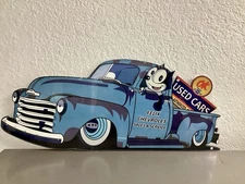 Felix Chevrolet OK  Used Cars  19.5 X 9 Laser Cut Metal Sign