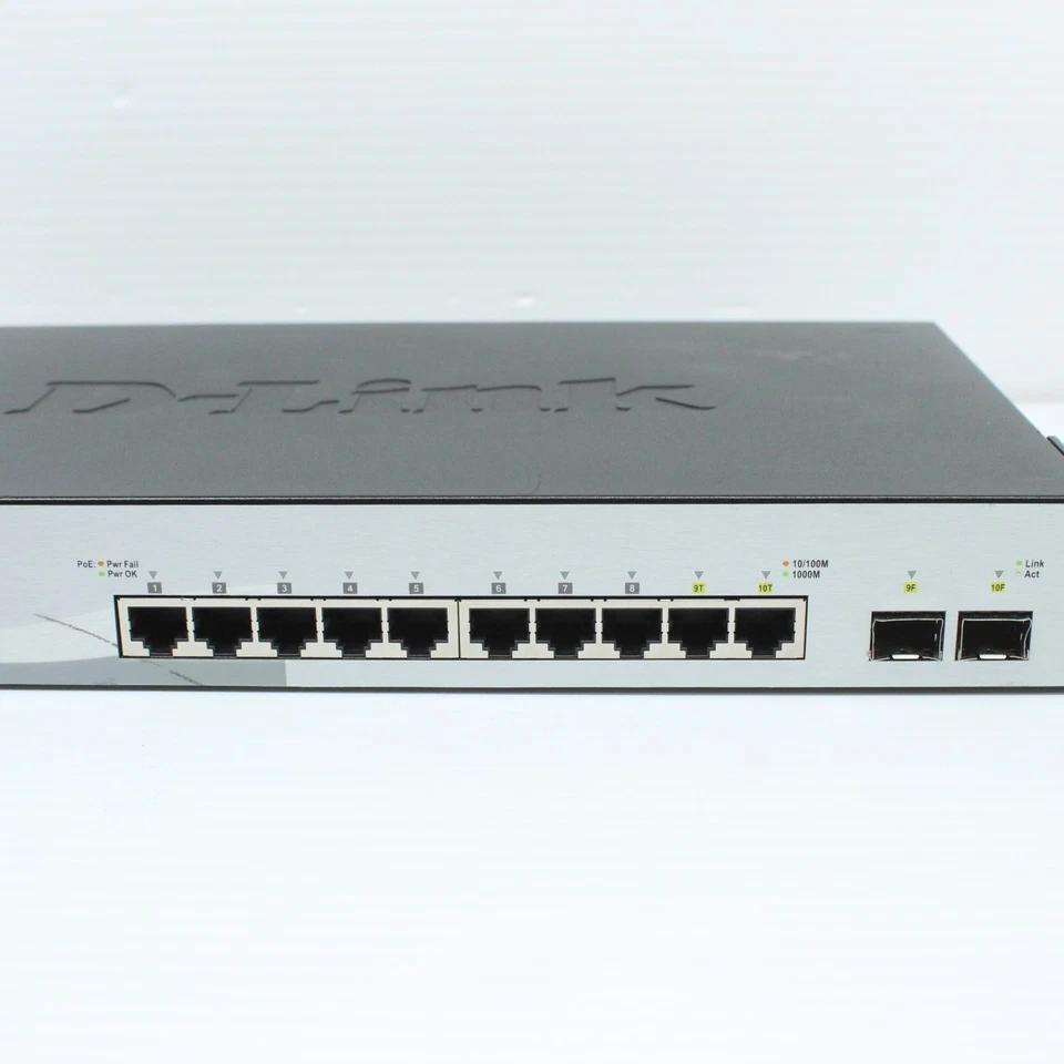 D-Link DGS 1210 10P Web Smart 10 Port PoE Gigabit RJ-45 L2 Network Switch 2x SFP - Image 4 of 4