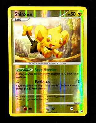 2009 Pokemon SHINX Arceus Shiny REVERSE HOLO Foil Shining SECRET RARE Card #SH12