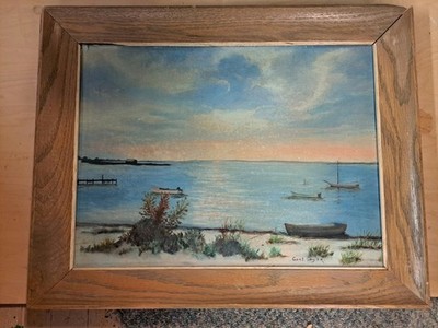 Seascape Picture Signed Gert Geyer 1964