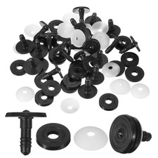 25mm Doll Joints, 20Set Plastic Removable Animal Joints Parts, Black Clear