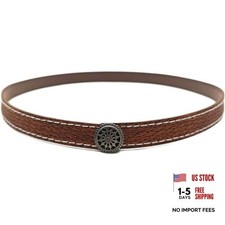 Cowboy Hat Bands for Men Women, Faux Leather Hat Belt for Sunflower