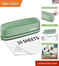 Fast and Reliable 3 Hole Punch - Automatic Paper Puncher, Lightweight  Portable