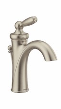 MOEN Brantford Brushed Nickel One-Handle High Arc Bathroom Faucet 6600BN