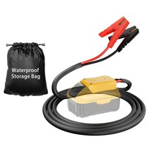 Jumper Cables with Adapter for Dewalt 20V Battery, 2FT 8AWG 2FT, Yellow