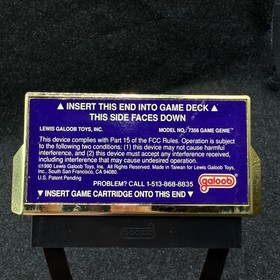 Galoob Game Genie Nintendo NES Game Cartridge Adapter 7356 With Manual Codebook