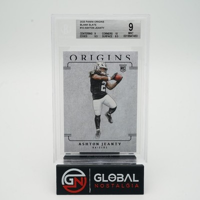 Ashton Jeanty #10 Rookie RC SSP Blank Slate Panini Origins 2025 BGS 9