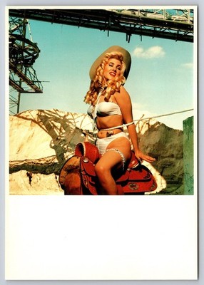 Sexy Cowgirl Pin-Up Vintage Inez Van Lamsweerde Postcard Art Fashion Photography