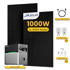 Sunpura Balkonkraftwerk 1000W Bifazial 2,4kWh All-in-One Speicher Plug & Play
